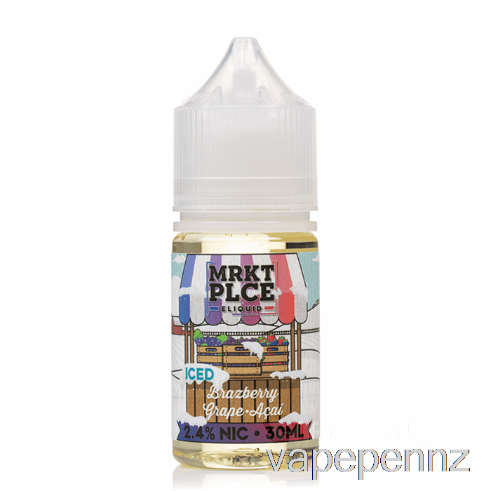 Ice Brazberry Grape Acai - MRKT Salts - 30mL 24mg VAPE NZ